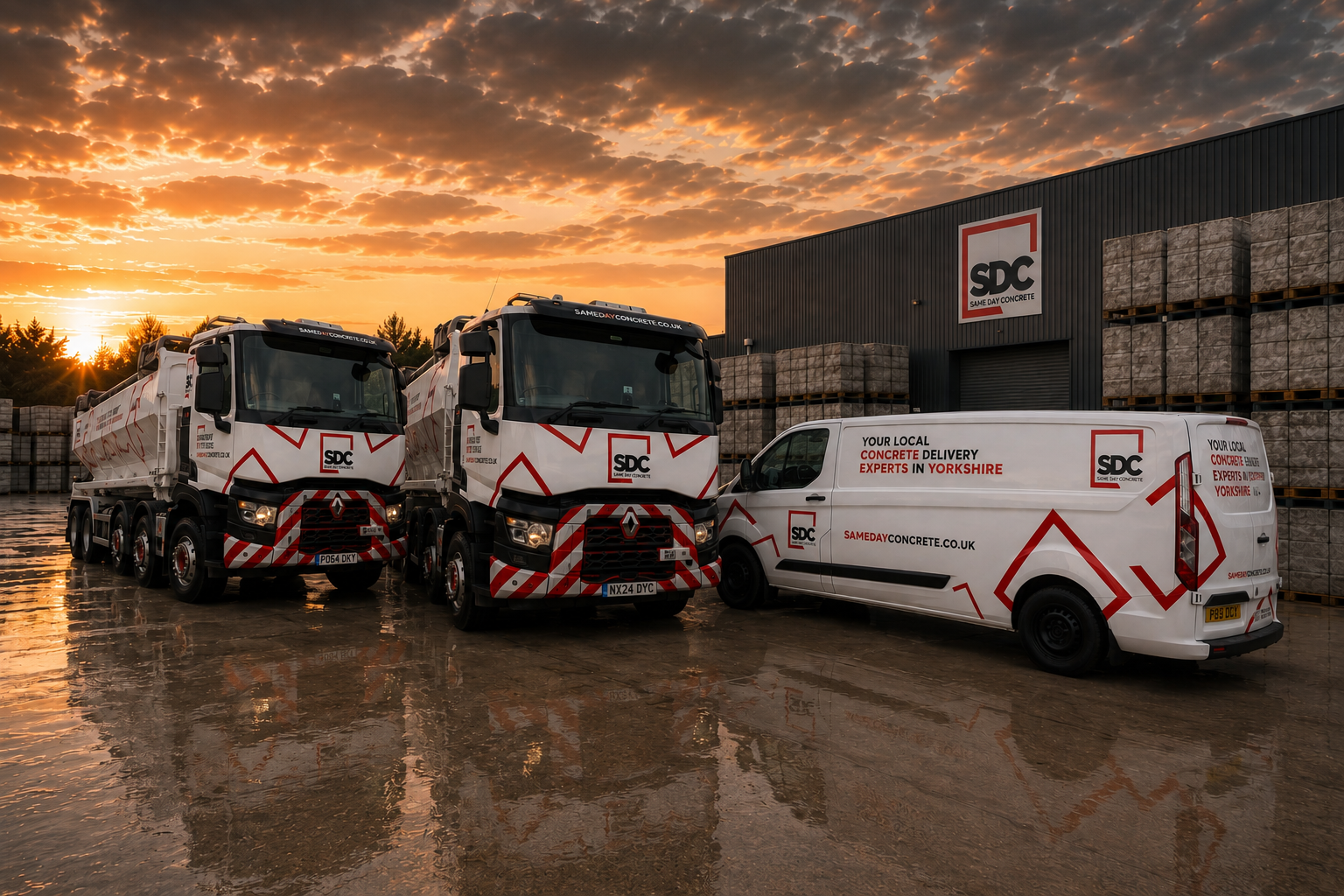 Same Day Concrete fleet